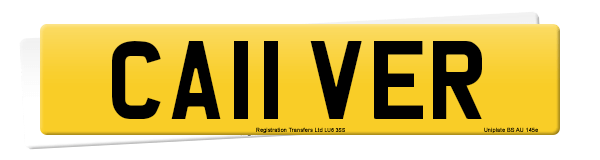 Registration number CA11 VER